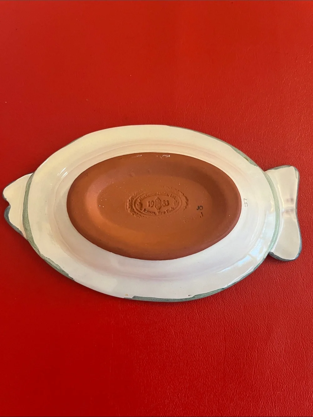 Vintage 1983 MacKenzie Childs fish hand painted